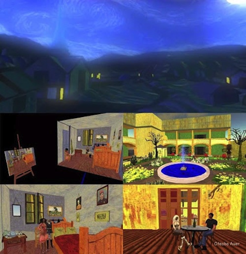 VAN GOGH Y OTEABA AUER NOCHE ESTRELLADA